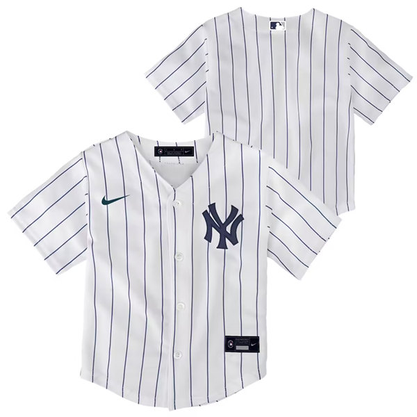 Toddler New York Yankees Blank White Stitched Baseball Jersey